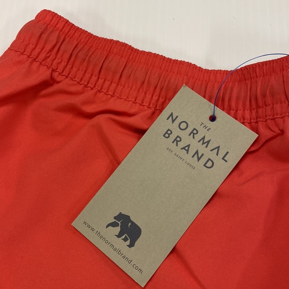 THE NORMAL BRAND mesh lined swim trunks in the color Sunshine. NWT. Size Small. - Picture 2 of 9